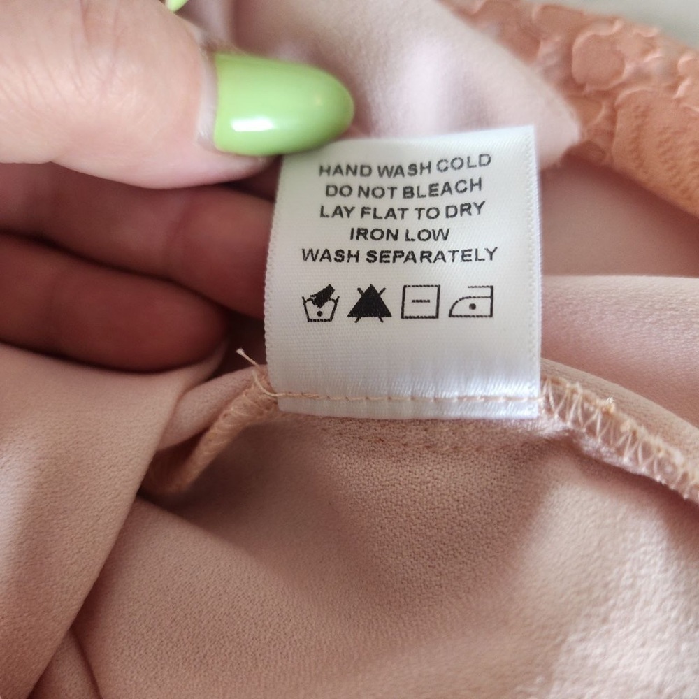NBD Maxi Dress Into The Fire Gown in Nude Pink, Sz Large - Picture 8 of 9